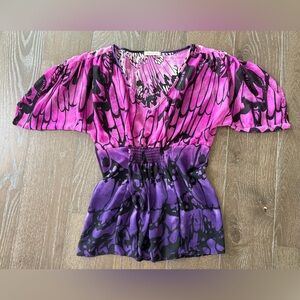 Gorgeous Arden B Y2K Purple and Pink Tunic Top